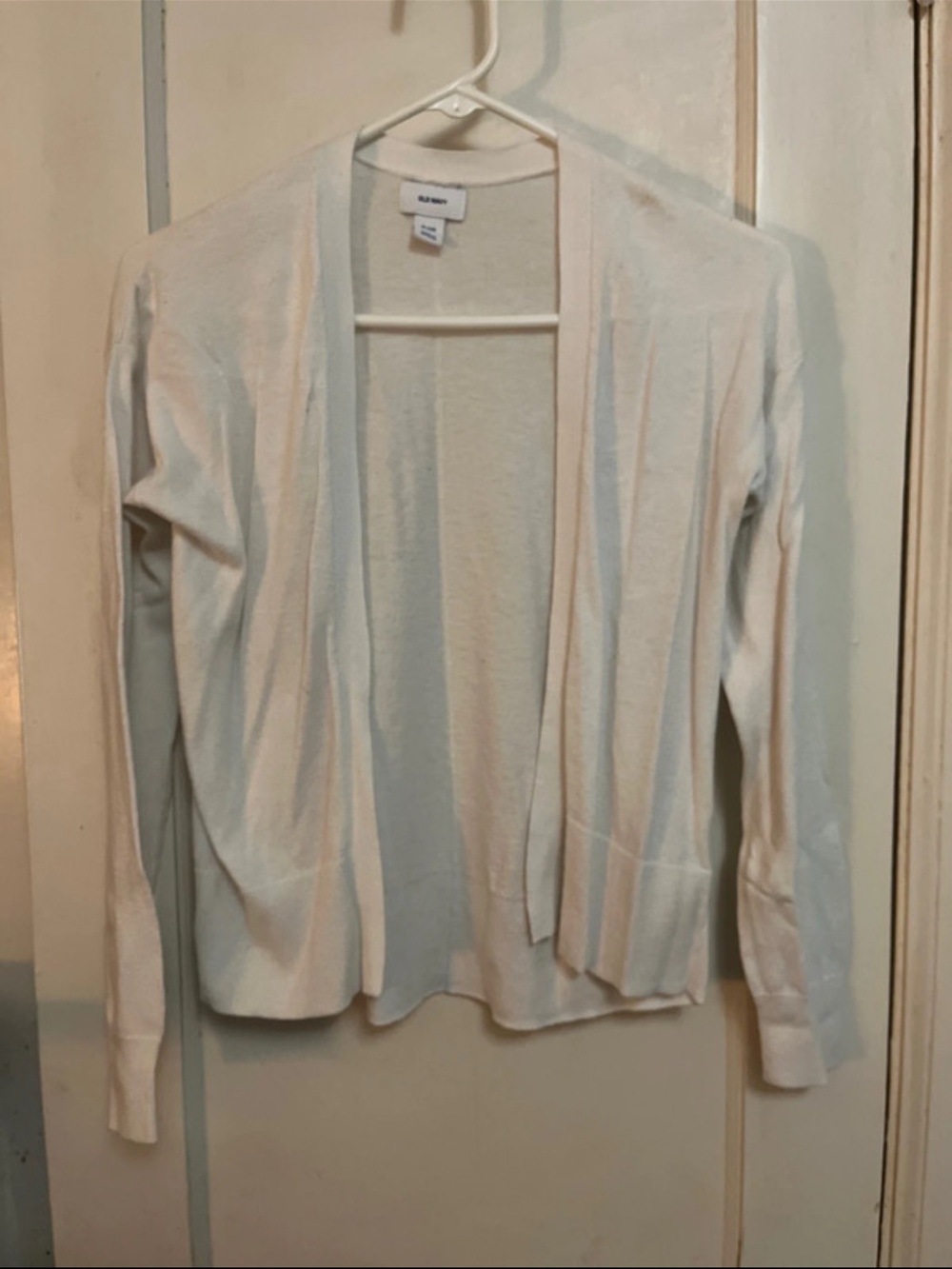 Old Navy Cream Open-Front Cardigan